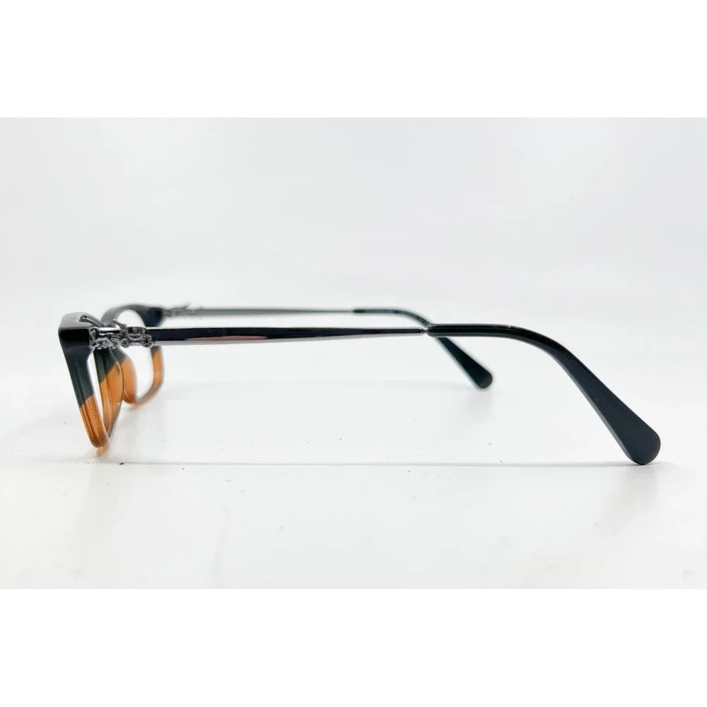 Coach Eyeglasses Womens Black Amber Glitter Gradient HC 6110 5475 50-16-140